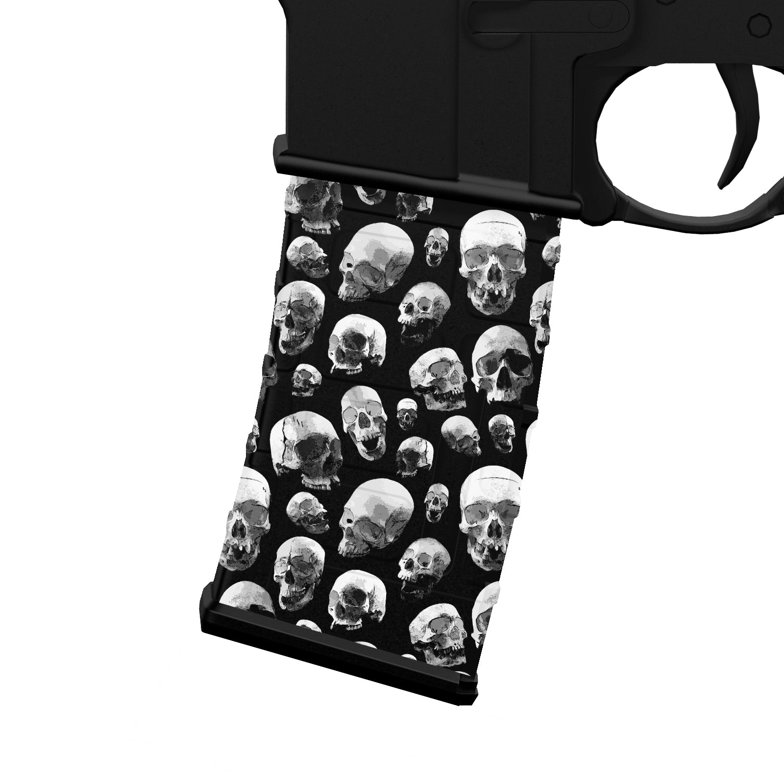 AR-15 Mag Skin - Premium Vinyl Mag Wrap-Skulls - WrapMyGun Gun Skins & AR-15 M4 Mag Skins