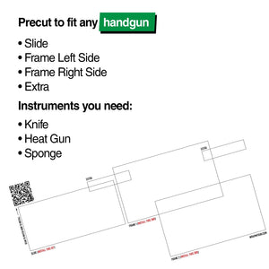 Gun Skin Premium Vinyl Pistol Wrap / Fits Any Handgun - WrapMyGun