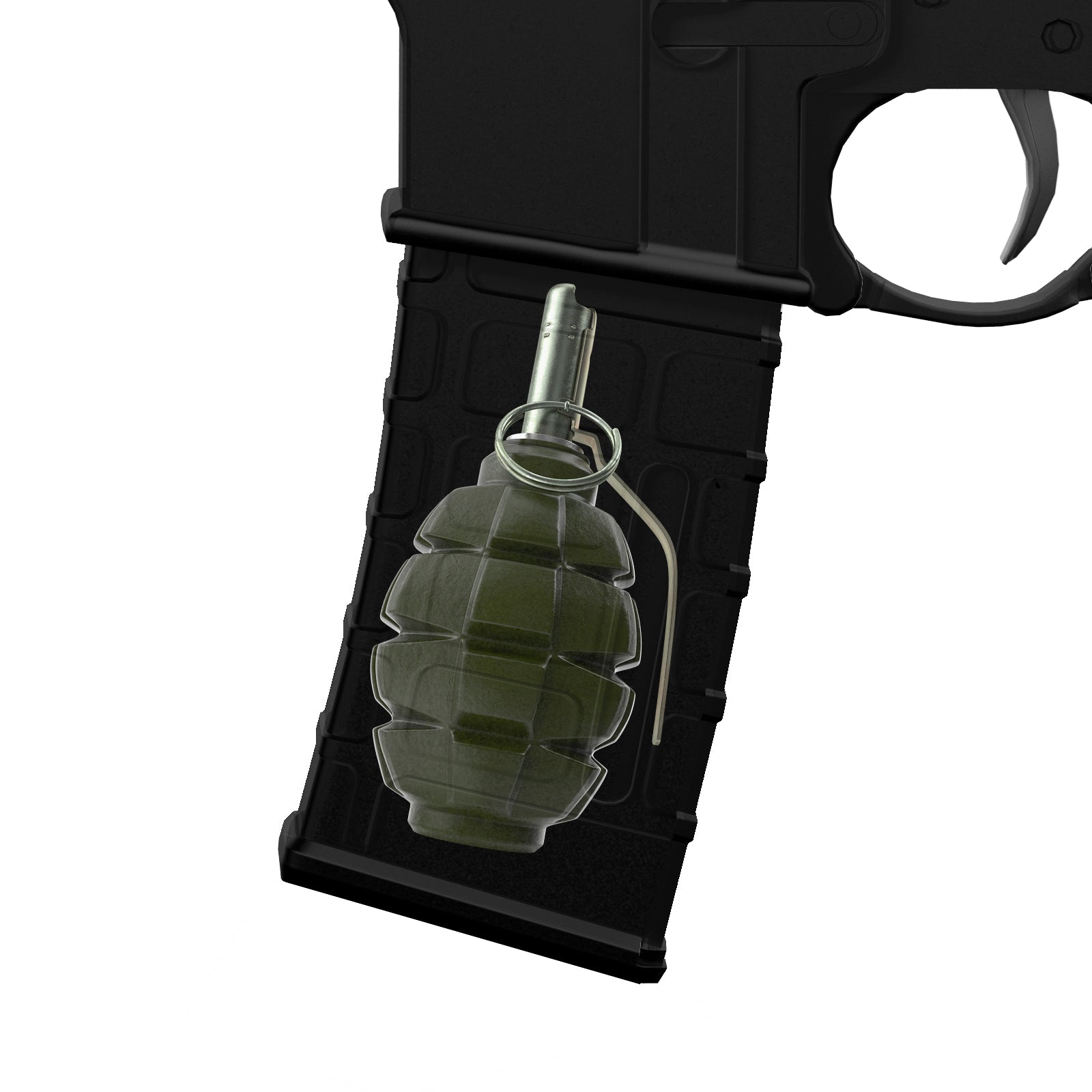 AR-15 Mag Skin - Premium Vinyl Mag Wrap - Grenade - WrapMyGun Gun Skins & AR-15 Mag Skins